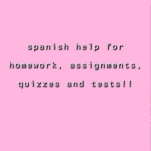 spanish help homework offered